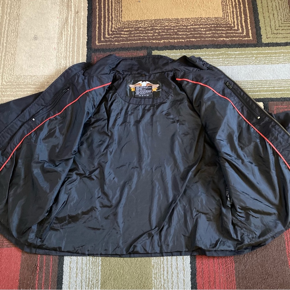 Harley-Davidson Women's 2XL Black Jacket Coat Logo Motorcycle Riding Vintage - Picture 6 of 11